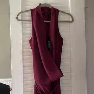 Marciano Burgundy wide leg jumpsuit